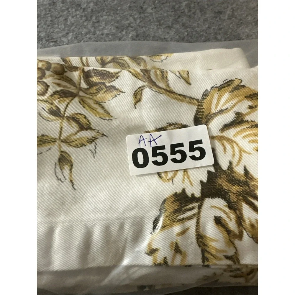 7 Williams Sonoma‎ Turkey Cloth Napkins Thanksgiving Fall Cotton